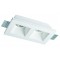 2/Lights Recessed Spot Square Ceramic GU10 / GU5.3   (MR16) 2 x MAX 35W 0 0 230V / 12V 50-60 Hz  0  CERAMIC  WHITE  L:215 H:100 MIN W:120 IP20 CERAMIC 4081400 