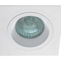 Recessed Spot White Square 92X92 Richard RICHARD GU10  MAX 50W WHITE IP20 220-240 VAC  ALUMINIUM      4106101 