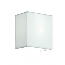 Wall Lamp White Linea LINEA E27 1 x MAX 42W WHITE IP20 220-240 VAC FABRIC SHADE / ELECTROSTATIC PAINTED STEEL 4123800 Wall Lamp White Linea LINEA E27 1 x MAX 42W WHITE IP20 220-240 VAC FABRIC SHADE / ELECTROSTATIC PAINTED STEEL 4123800