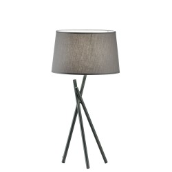 Table Lamp Grey Martha MARTHA E27 1 x MAX 42W GREY IP20 220-240 VAC  FABRIC SHADE / ELECTROSTATIC PAINTED STEEL      4127500 