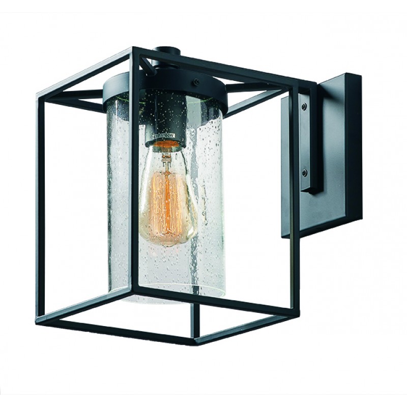 Wall Lamp Matty MATTY E27 MAX 60W TRANSAPARENT  / BLACK IP23 220-240V  GLASS / ELECTROSTATIC PAINTED STEEL      4134700 