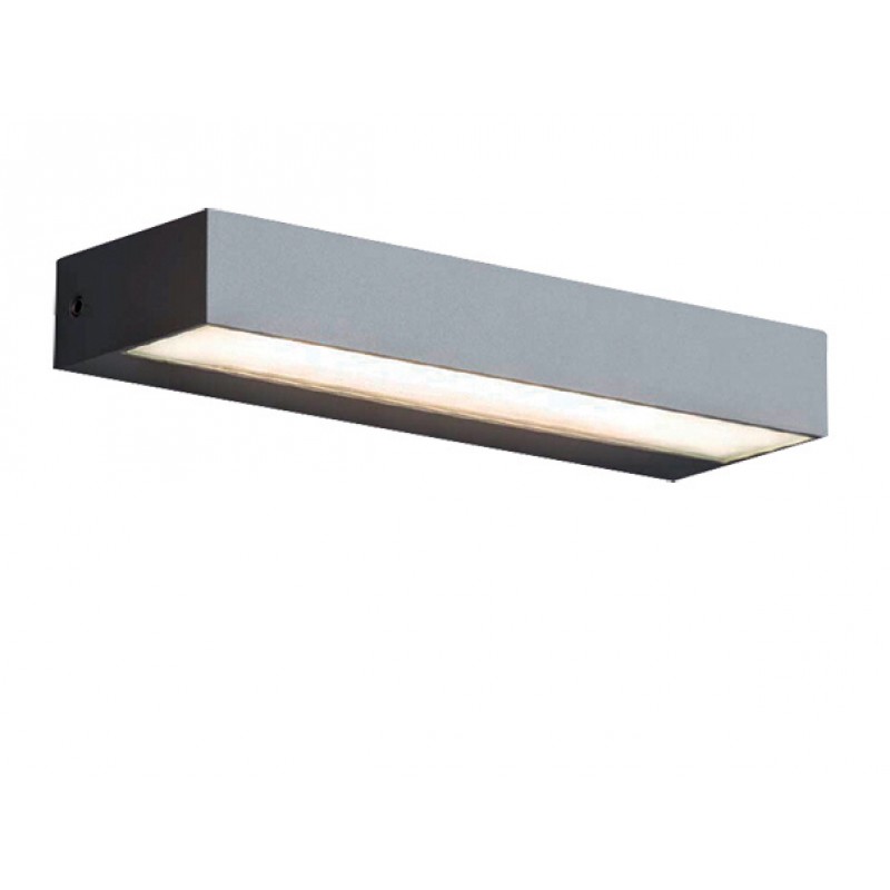 LED СТЕННА ЛАМПА L 220 TECH 12W СИВА