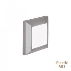 СТЕННА ЛАМПА LEROS PLUS LED 4W БЯЛ/СИВ