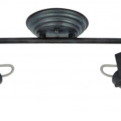 2/Lights Spot Vintage GU10 2 x MAX 50W 0 0 220-240V 50-60 Hz  0  ELECTROSTATIC PAINTED STEEL  BLACK  L:330 H:190 W:130 IP20 VINTAGE 4139000 