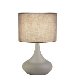 Table Lamp D 300 Lana LANA E27 MAX 40W GREY IP20 220-240V  FABRIC SHADE / ELECTROSTATIC PAINTED STEEL      4153000 