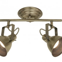 2/Lights Spot Praga E14 2 x MAX 42W  0 0 220-240V 50-60 Hz  0  PLATED STEEL  OXYDE  L:325  H:235 0 IP20 PRAGA 4166500 