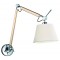 Wall Lamp White D 200 Filipa FILIPA E27 MAX 60W WHITE / GOLD MATT IP20 220-240V  FABRIC SHADE / PLATED STEEL      4172601 