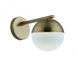 Wall Lamp Violla VIOLLA E27 CFL / LED (Short lamp) 1 x MAX 12W WHITE / OXYDE IP20 220-240 VAC GLASS / PLATED STEEL 4190500 Wall Lamp Violla VIOLLA E27 CFL / LED (Short lamp) 1 x MAX 12W WHITE / OXYDE IP20 220-240 VAC GLASS / PLATED STEEL 4190500