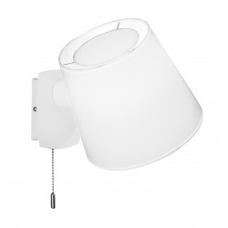 Wall Lamp Viana VIANA E27 MAX 60W WHITE IP20 220-240V FABRIC SHADE / ELECTROSTATIC PAINTED STEEL 4195800 Wall Lamp Viana VIANA E27 MAX 60W WHITE IP20 220-240V FABRIC SHADE / ELECTROSTATIC PAINTED STEEL 4195800