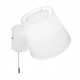 Wall Lamp Viana VIANA E27 MAX 60W WHITE IP20 220-240V  FABRIC SHADE / ELECTROSTATIC PAINTED STEEL      4195800 