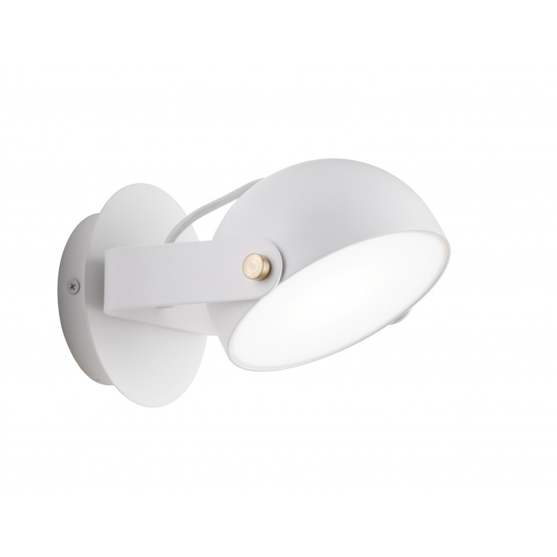 СТЕННА ЛАМПА ХЕМИ БЯЛА LED 5,8W 3000K