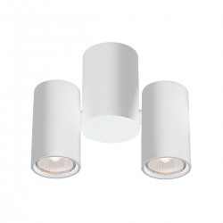 2/Lights Spot White Nobby GU10 2 x MAX 50W 0 0 220-240V 50-60 Hz  0  ALUMINIUM  WHITE  L:184  H:150 0 IP20 NOBBY 4207900 