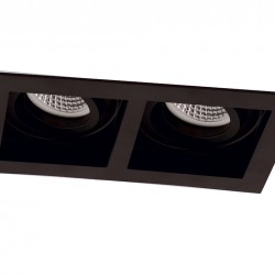 2/Lights Recessed Spot Black Artsi GU10 2 x Max 50W 0 0 220-240V AC 50-60 Hz 0 ELECTROSTATIC PAINTED STEEL BLACK L:185 H:100 W:100 IP20 ARTSI 4208101 2/Lights Recessed Spot Black Artsi GU10 2 x Max 50W 0 0 220-240V AC 50-60 Hz 0 ELECTROSTATIC PAINTED STEEL BLACK L:185 H:100 W:100 IP20 ARTSI 4208101
