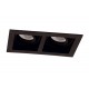2/Lights Recessed Spot Black Artsi GU10 2 x Max 50W 0 0 220-240V AC 50-60 Hz  0  ELECTROSTATIC PAINTED STEEL  BLACK   L:185 H:100 W:100 IP20 ARTSI 4208101 