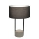 Table Lamp Allegro ALLEGRO E27 MAX 40W BLACK / GREY IP20 220-240V  FABRIC SHADE / ELECTROSTATIC PAINTED STEEL      4219400 