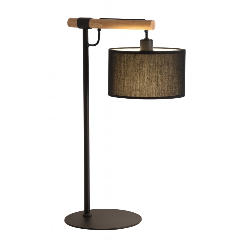 Table Lamp Black Romeo ROMEO E14 MAX 40W BLACK IP20 220-240V  FABRIC SHADE / ELECTROSTATIC PAINTED STEEL / WOOD      4221100 