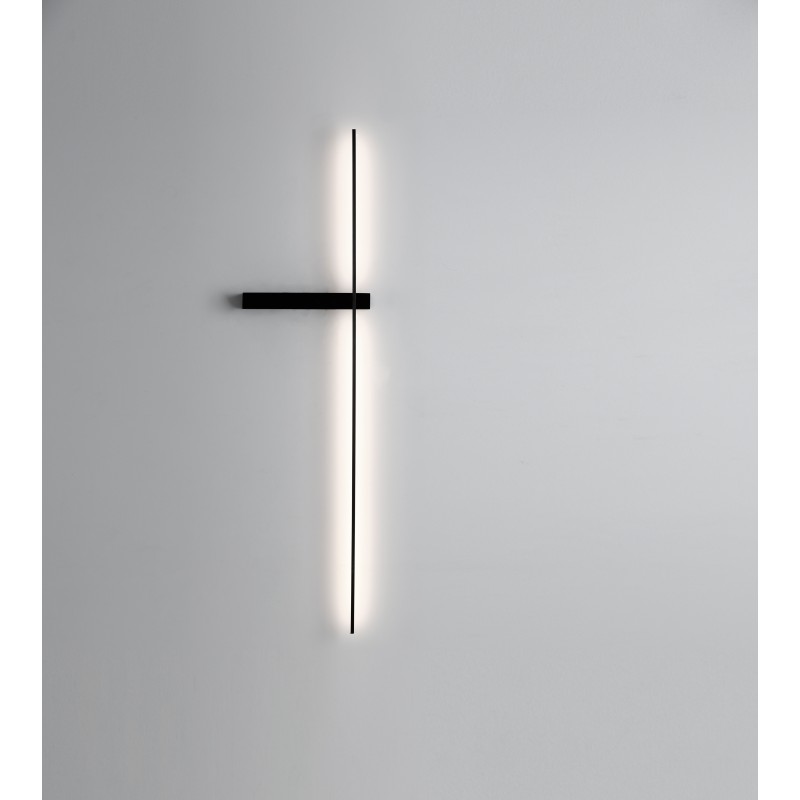 СТЕННА ЛАМПА SLIM LED 14W ЧЕРНА 3000K