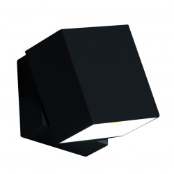 СТЕННА ЛАМПА QUADRO LED 6W ЧЕРНА IP54