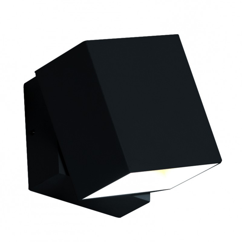 СТЕННА ЛАМПА QUADRO LED 6W ЧЕРНА IP54