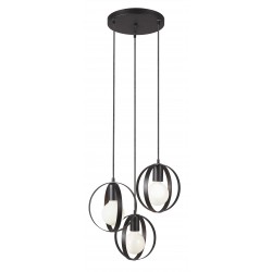 ВИСЯЩА ЛАМПА MALOU 3X60W E27 ЧЕРЕН