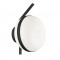 Wall Lamp Palma PALMA E27 MAX 40W BLACK/OPAL IP20 220-240 VAC  ELECTROSTATIC PAINTED ALUMINIUM / GLASS      4245400 