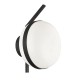 Wall Lamp Palma PALMA E27 MAX 40W BLACK/OPAL IP20 220-240 VAC  ELECTROSTATIC PAINTED ALUMINIUM / GLASS      4245400 