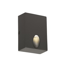 СТЕННА ЛАМПА POROS LED 3W 3000K АНТРАЦИТ