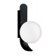 Wall Lamp Polina POLINA G9 1 x MAX 40W OPAL / BLACK  IP20 220-240 VAC  GLASS / ELECTROSTATIC PAINTED STEEL      4266200 