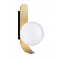 Wall Lamp Polina POLINA G9 1 x MAX 40W OPAL / GOLD IP20 220-240 VAC GLASS / PLATED STEEL 4266201 Wall Lamp Polina POLINA G9 1 x MAX 40W OPAL / GOLD IP20 220-240 VAC GLASS / PLATED STEEL 4266201