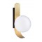 Wall Lamp Polina POLINA G9 1 x MAX 40W OPAL / GOLD  IP20 220-240 VAC  GLASS / PLATED STEEL      4266201 