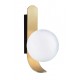 Wall Lamp Polina POLINA G9 1 x MAX 40W OPAL / GOLD  IP20 220-240 VAC  GLASS / PLATED STEEL      4266201 