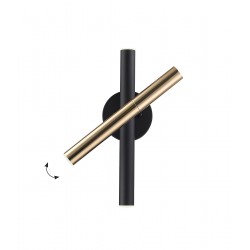 Wall Light Ballet BALLET LED module 15,4W ΜΑΤΤ BLACK / FRENCH GOLD IP20 220-240 VAC  PLATED / ELECTROSTATIC PAINTED STEEL  3000K  1350 Lm  4272900 