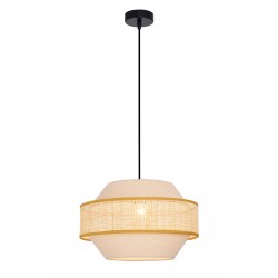 ПЕНДЕЛ ERICA 1X60W E27 ЧЕРЕН/НАТУРАЛЕН