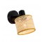 Wall Light Erica ERICA E14 1 x Max 40 W NATURAL/BLACK IP20 220-240 VAC  RATTAN / ELECTROSTATIC PAINTED STEEL      4274700 