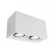 2/L Ceiling Light White Dice GU10 2 x MAX50W 0 0 220-240V AC 50-60 Hz  0   ALUMINIUM  WHITE  L:165 H:95 W:82,5 IP20 DICE 4279800 