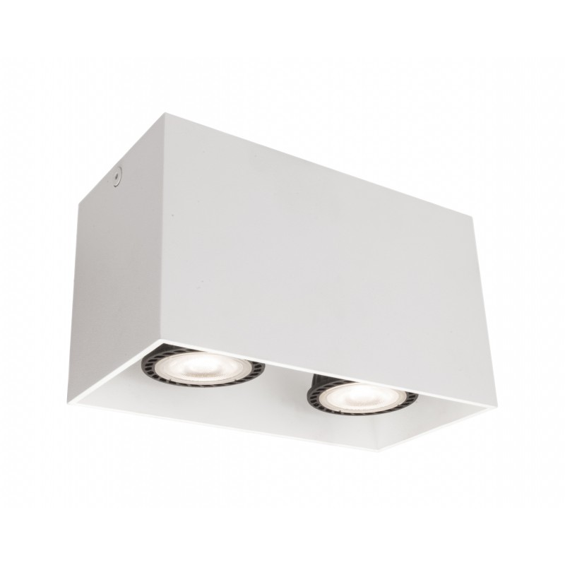 2/L Ceiling Light White Dice GU10 2 x MAX50W 0 0 220-240V AC 50-60 Hz  0   ALUMINIUM  WHITE  L:165 H:95 W:82,5 IP20 DICE 4279800 