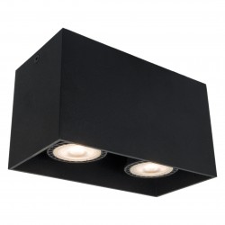 2/L Ceiling Light Black Dice GU10 2 x MAX50W 0 0 220-240V AC 50-60 Hz  0   ALUMINIUM  BLACK  L:165 H:95 W:82,5 IP20 DICE 4279801 