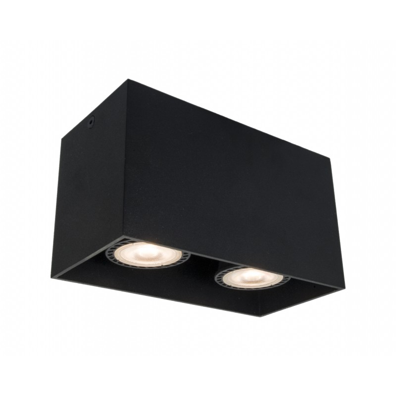 2/L Ceiling Light Black Dice GU10 2 x MAX50W 0 0 220-240V AC 50-60 Hz  0   ALUMINIUM  BLACK  L:165 H:95 W:82,5 IP20 DICE 4279801 