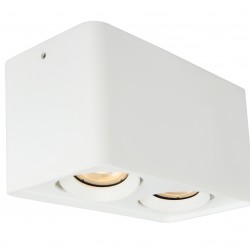 2/L Ceiling Light White Arion GU10 2 x Max 50W 0 0 220-240V AC 50-60 Hz  0  ALUMINIUM  WHITE  L:180 H:95 W:95 IP20 ARION 4279900 