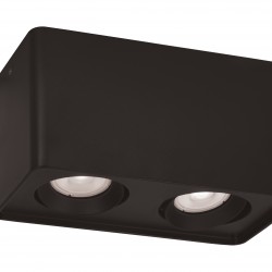 2/L Ceiling Light Black Arion GU10 2 x Max 50W 0 0 220-240V AC 50-60 Hz  0   ALUMINIUM  BLACK  L:180 H:95 W:95 IP20 ARION 4279901 