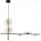 5/Lights Pendant Bar Sun LED module 10W 3000K 806 Lm  220-240V AC 50-60 Hz  10000h   ACRYLIC/ELECTROSTATIC PAINTED STEEL   CLEAR / BLACK/BRONZE  L:920 H:1610 W:200 IP20 SUN 4280100 