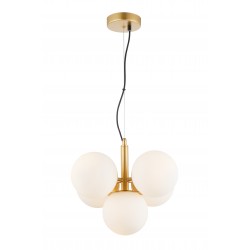ВИСЯЩА ЛАМПА NEFELI D:410 H:1500 5X40W OPAL/GOLD