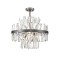 Ceiling Light Veronica G9  8 x MAX 28W 0 0 220-240V AC 50-60 Hz  0  GLASS / ELECTROSTATIC PAINTED STEEL  CLEAR /ANTIQUE SILVER  D:500 H:510 0 IP20 VERONICA 4315100 