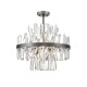 Ceiling Light Veronica G9  8 x MAX 28W 0 0 220-240V AC 50-60 Hz  0  GLASS / ELECTROSTATIC PAINTED STEEL  CLEAR /ANTIQUE SILVER  D:500 H:510 0 IP20 VERONICA 4315100 