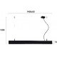 ВИСЯЩА ЛАМПА BLACK L:1400 DIRECT - INDIRECT TOP LINE ВИСЯЩА ЛАМПА BLACK L:1400 DIRECT - INDIRECT TOP LINE