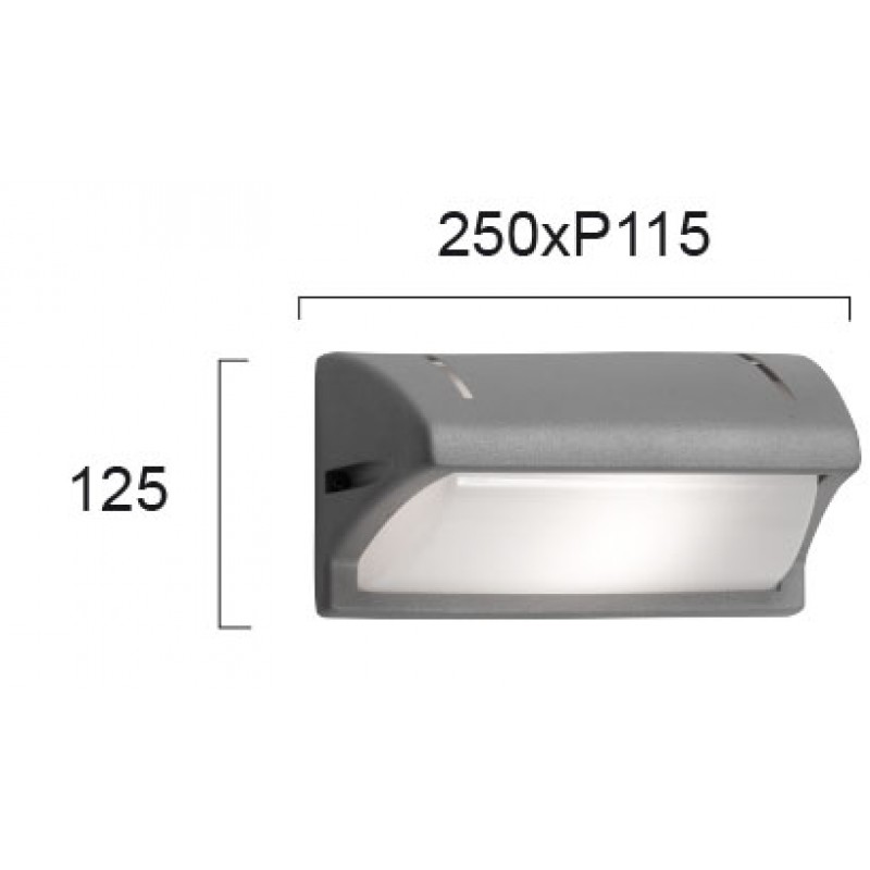 СТЕННА ЛАМПА ПАТМОС СИВА IP54 СТЕННА ЛАМПА ПАТМОС СИВА IP54