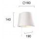 Wall Lamp W 160 Jerry JERRY E14 ΜΑΧ 28W  WHITE IP20 220-240V  CERAMIC      4075300 