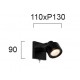 СПОТ BLACK MAGMA GU10 42W ЧЕРЕН