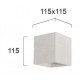Wall Lamp White Concrete CONCRETE G9 MAX 33W  WHITE IP20 220-240V  CONCRETE      4096902 