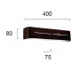 Wall Lamp Wenge Terry TERRY E14 2 x MAX 42W  BROWN    IP20 220-240V  ELECTROSTATIC PAINTED STEEL      4104101 